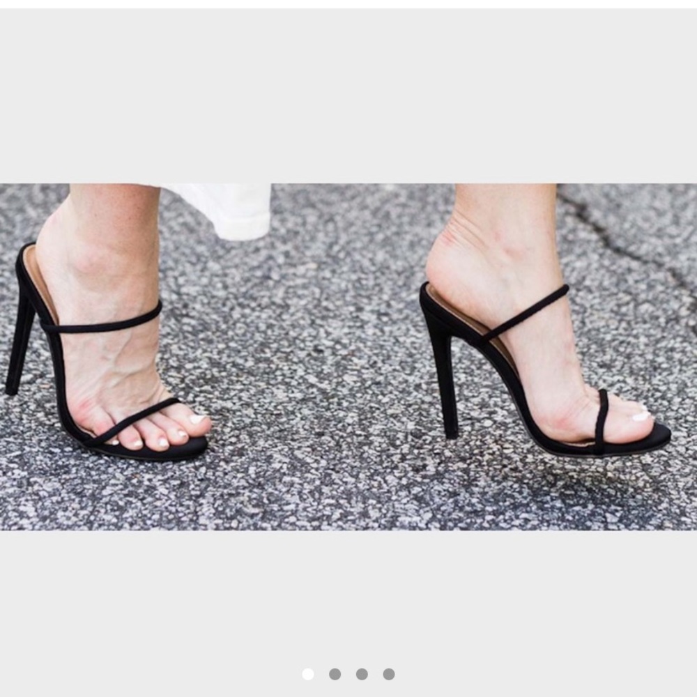 Ego Shoes Strappy Black Heel